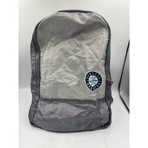 Seattle Mariners Logo Grey and Dark Grey Back Pack 16x12 inch Backpack